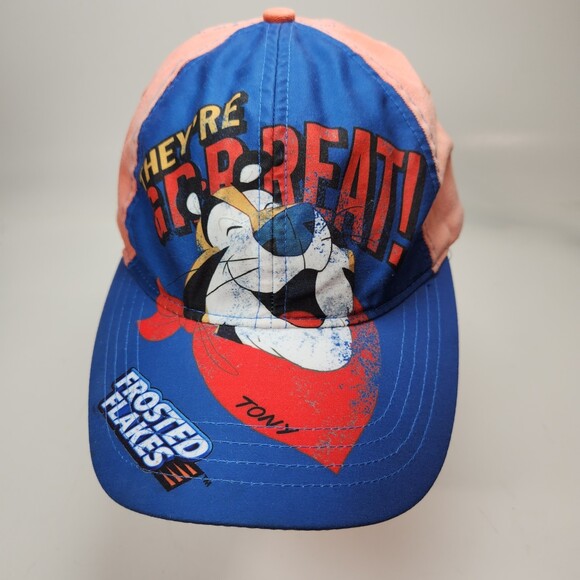 Kellogg's Frosted Flakes Hat Cap Distressed Look Adult One Size Tony Tiger - Picture 2 of 11